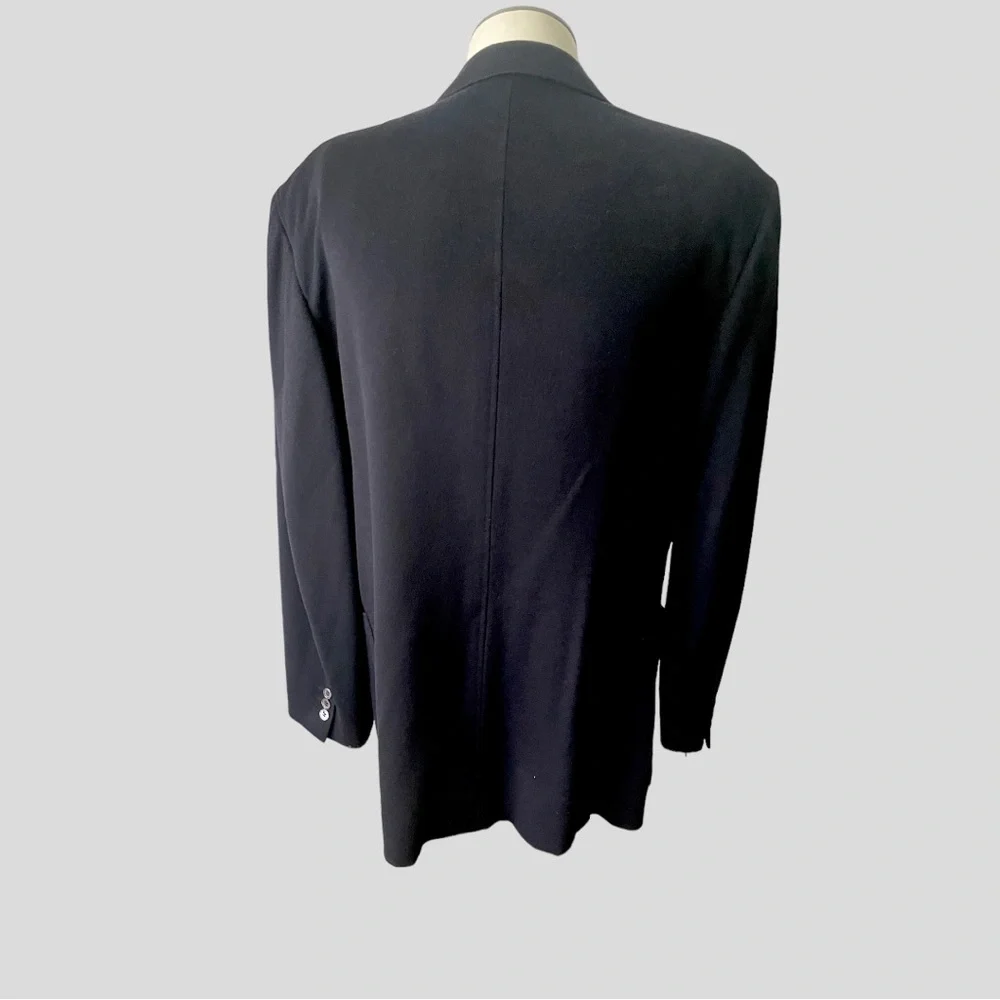 CANALI 100% CASHMERE BLACK 2 BTN SINGLE BREASTED JACKET  54L ITALY